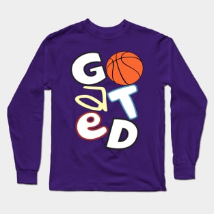 GOATED Basketball Puzzle (Pro Oreo) Long Sleeve T-Shirt